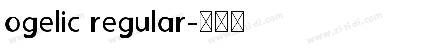 ogelic regular字体转换
